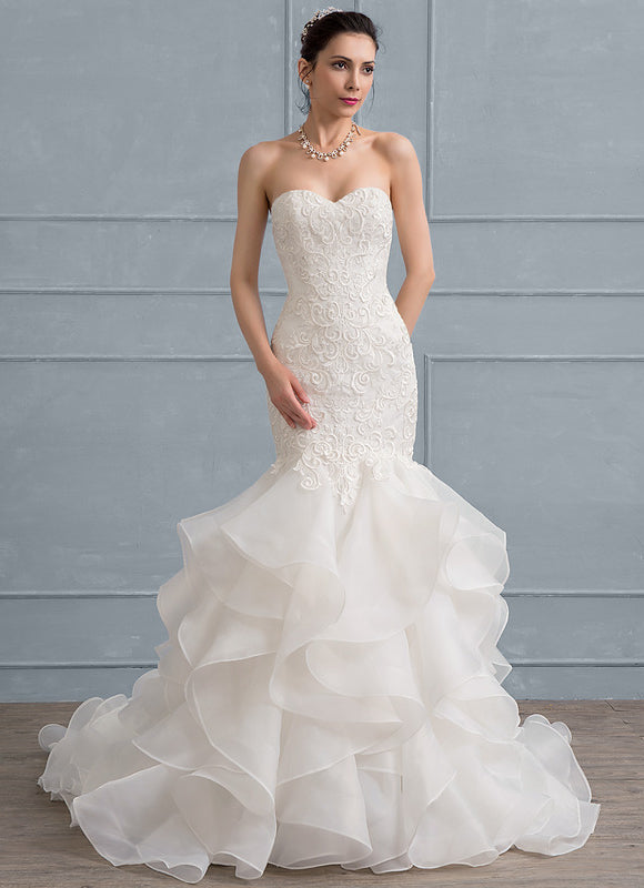 Robe Dentelle Sirène Dentelle - gallery 3