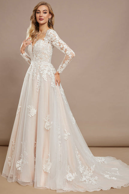 Robe Dentelle Tulle Délicate - gallery 2