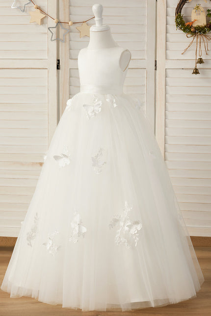 Robe Dentelle Mariée Enfant Blanche - gallery 3