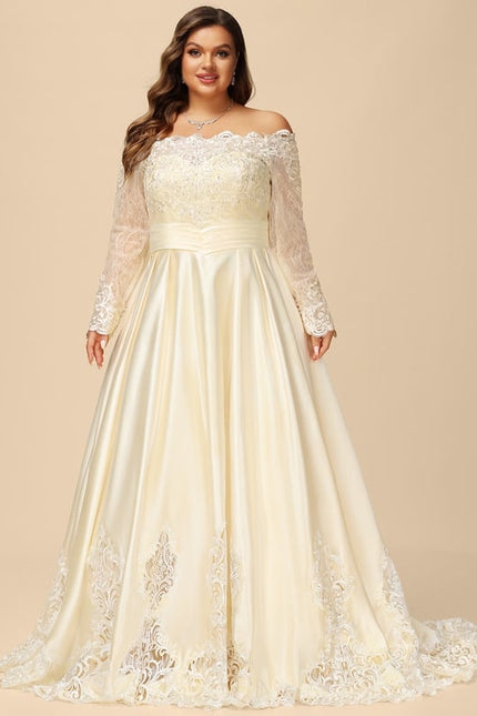 Robe Dentelle Mariée Élégance Satinée - gallery 7