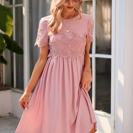 Robe Dentelle Sans Manches