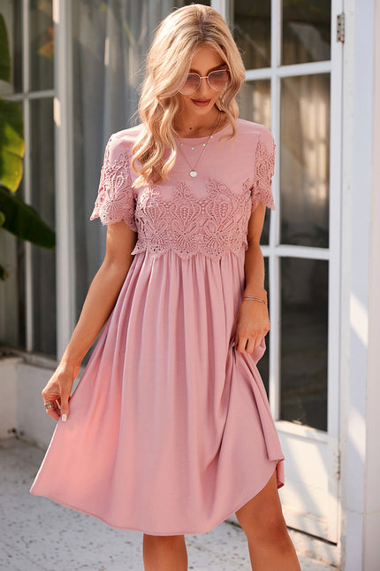 Robe Dentelle Sans Manches