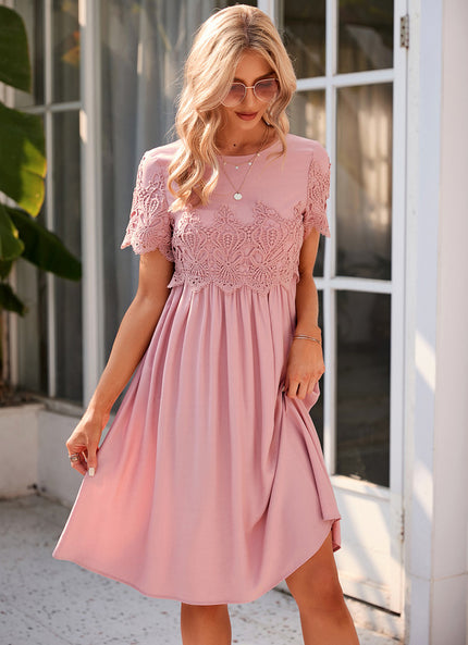 Robe Dentelle Sans Manches