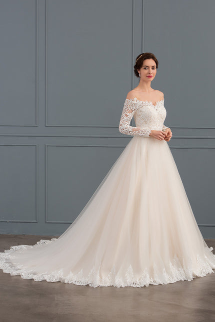 Robe Dentelle Nuptiale Élégante - gallery 3
