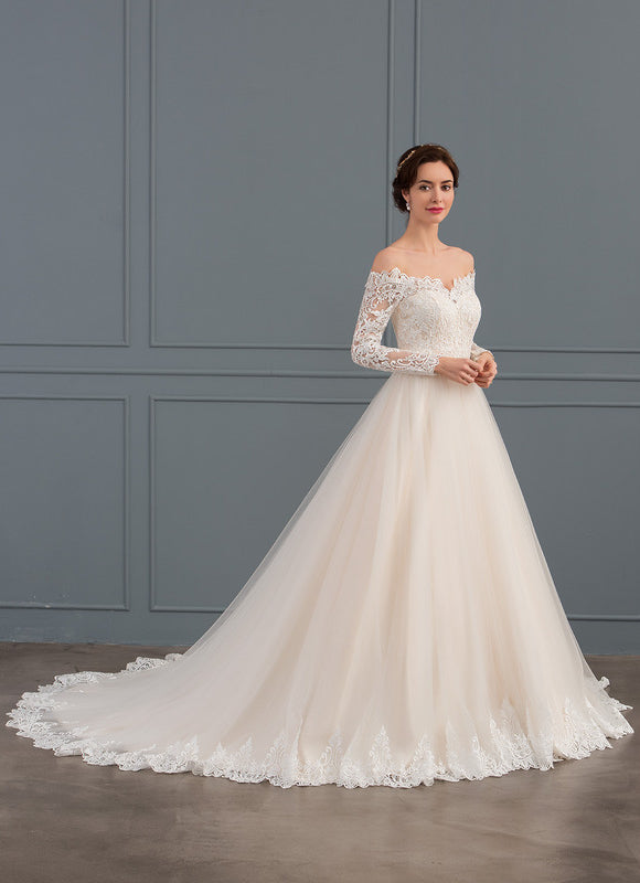 Robe Dentelle Nuptiale Élégante - gallery 3