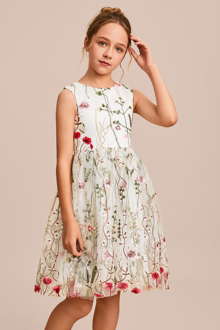 Robe Dentelle Fleurie Légère - gallery 4