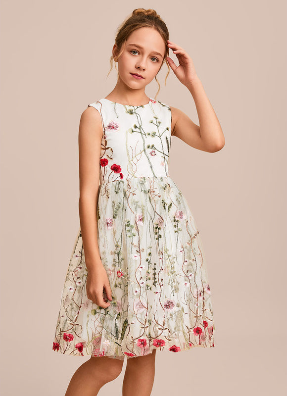 Robe Dentelle Fleurie Légère - gallery 4