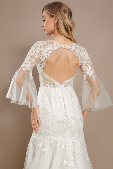 Robe De Mariee Voile Dentelle - gallery 4