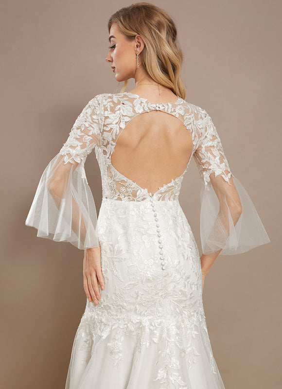 Robe De Mariee Voile Dentelle - gallery 4