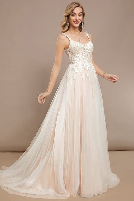 Robe Dentelle Tulle Délicate - gallery 2