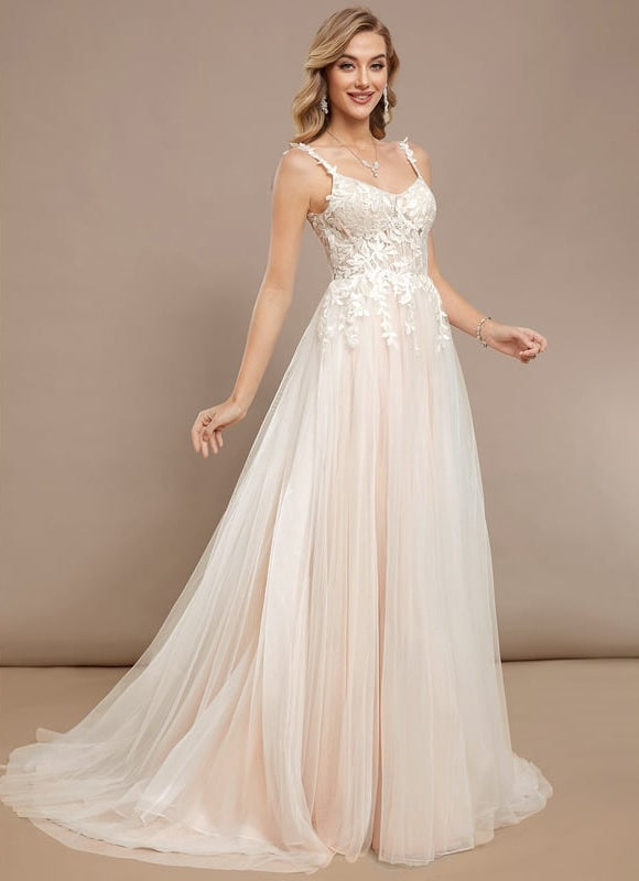 Robe Dentelle Tulle Délicate - gallery 2