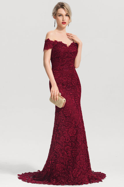 Robe Dentelle Bordeaux Dentelle - gallery 3