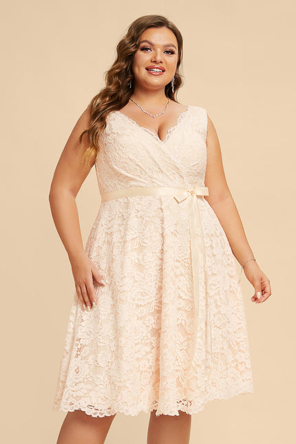 Robe Dentelle Dentelle Vaporeuse - gallery 5