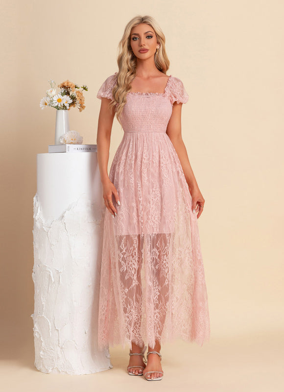 Robe Droite En Dentelle - gallery 6