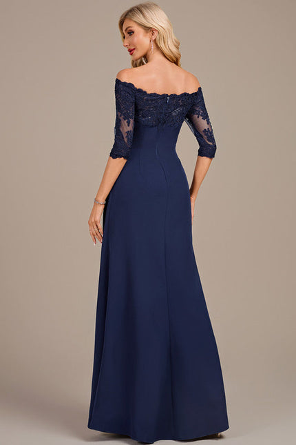 Robe Longue Dentelle Cérémonie - gallery 4