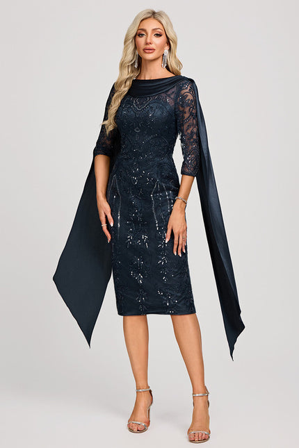 Robe Dentelle Col Bateau - gallery 1