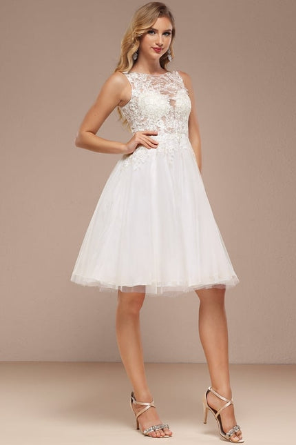 Robe Dentelle Tulle Sophistiquée - gallery 1