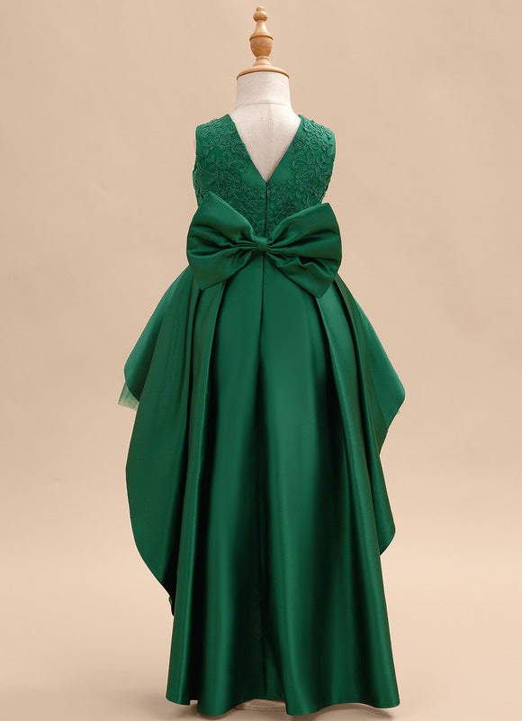 Robe Longue Verte Dentelle - gallery 4