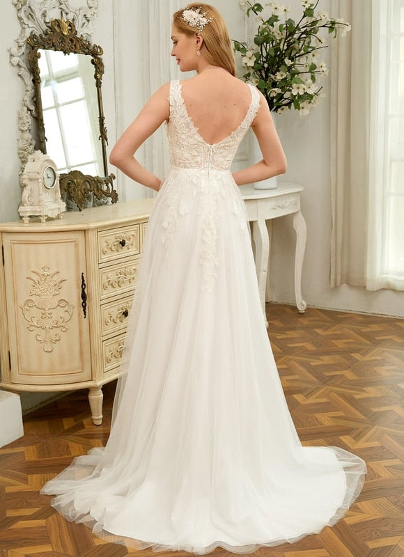 Robe Dentelle Élégance Nuptiale Tulle - gallery 4