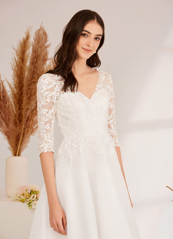 Robe De Ceremonie Grande Taille Dentelle - gallery 2