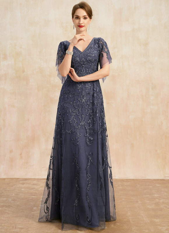 Robe Dentelle Vaporeuse Ornée - gallery 2