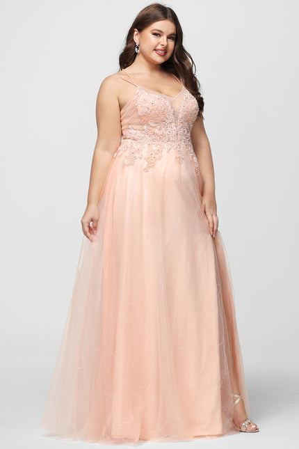 Robe Dentelle Élégante Rose - gallery 6