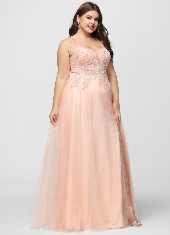 Robe Dentelle Élégante Rose - gallery 6