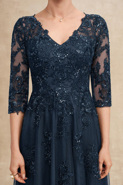 Robe Dentelle Vaporeuse Ornée - gallery 7