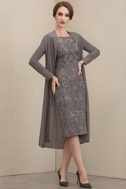 Robe Dentelle Élégante Brodée - gallery 4