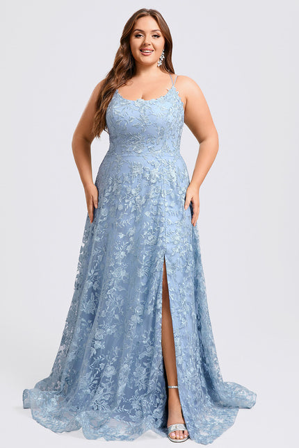 Robe Dentelle Bal Satinée - gallery 9