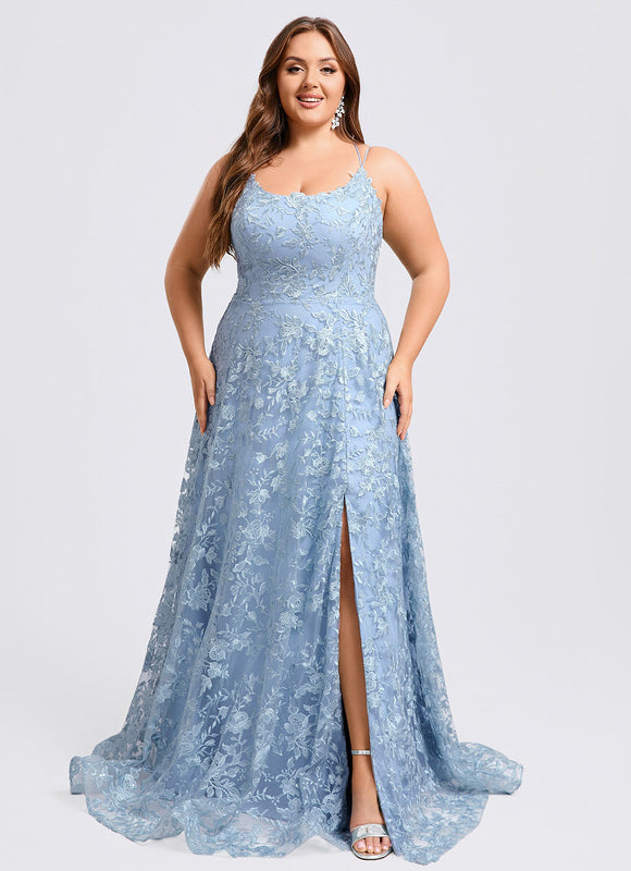 Robe Dentelle Bal Satinée - gallery 9