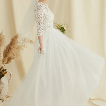 Robe Dentelle En Tulle Fluide