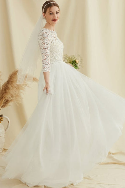 Robe Dentelle En Tulle Fluide