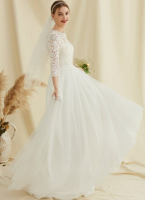 Robe Dentelle En Tulle Fluide