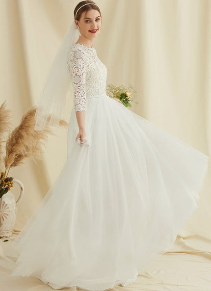 Robe Dentelle En Tulle Fluide