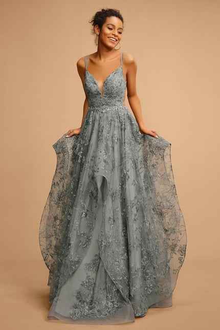 Robe De Soirée Dentelle Verte