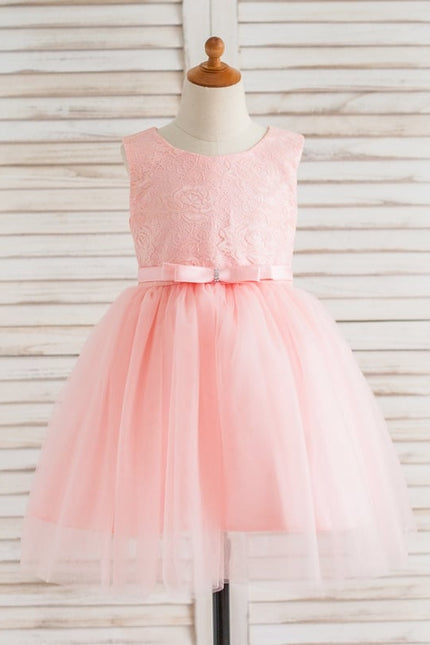 Robe Dentelle Enfant Blanche Tulle - gallery 5