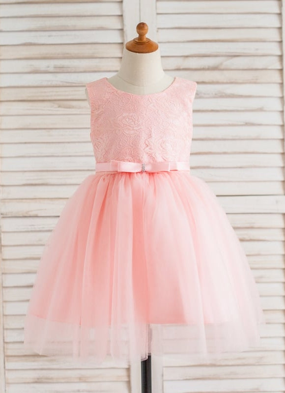 Robe Dentelle Enfant Blanche Tulle - gallery 5