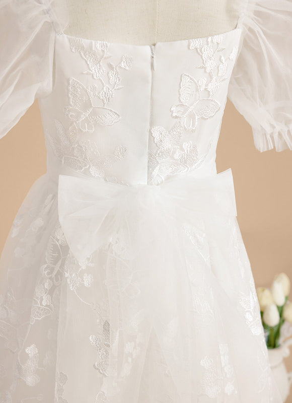 Robe Dentelle Nuptiale Enfantine Élégante - gallery 9