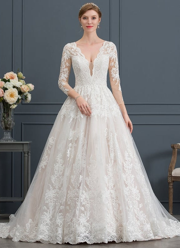 Robe Dentelle Mi-Longue Dentelle