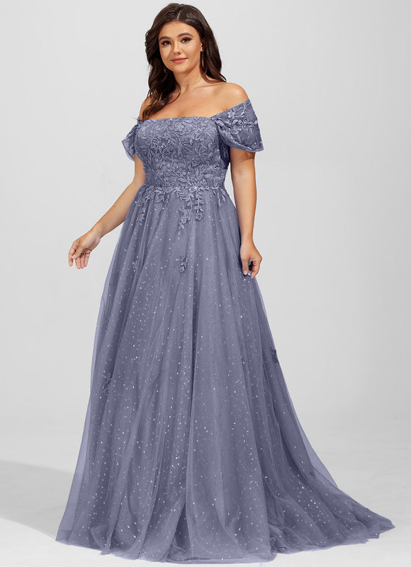 Robe Dentelle Lavande Étoilée - gallery 6