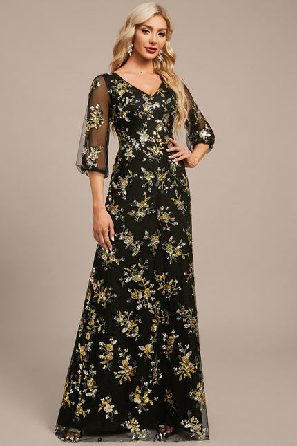 Robe Longue Dentelle Transparente - gallery 5