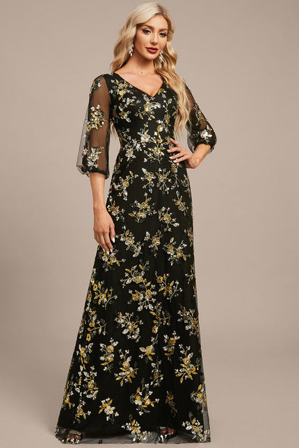 Robe Longue Dentelle Transparente - gallery 5
