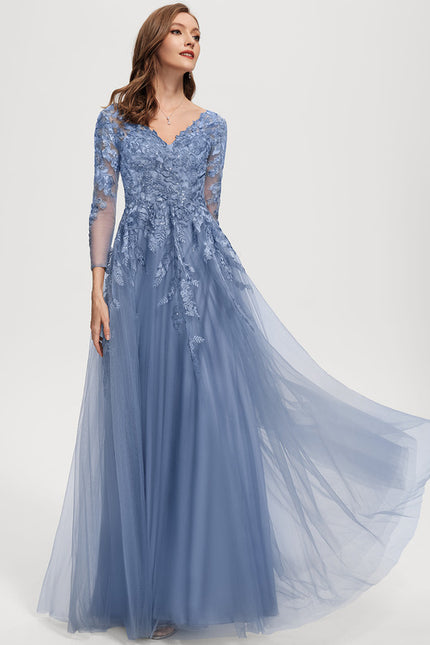 Robe Dentelle Grise Élégante