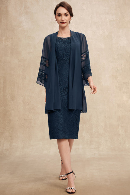 Robe Dentelle En Dentelle Marine