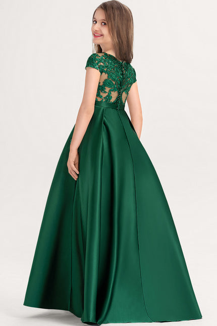 Robe Dentelle Émeraude Enchanteur - gallery 2