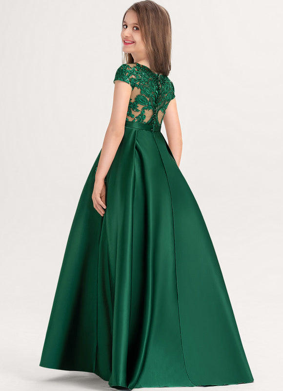 Robe Dentelle Émeraude Enchanteur - gallery 2