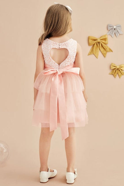 Robe Mariage Rose Dentelle - gallery 2