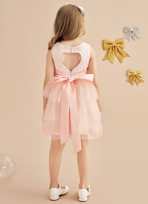 Robe Mariage Rose Dentelle - gallery 2