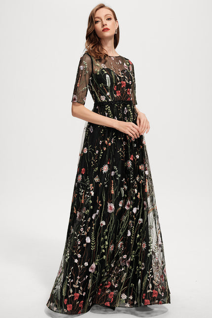 Robe Dentelle Florale Envoûtante - gallery 4